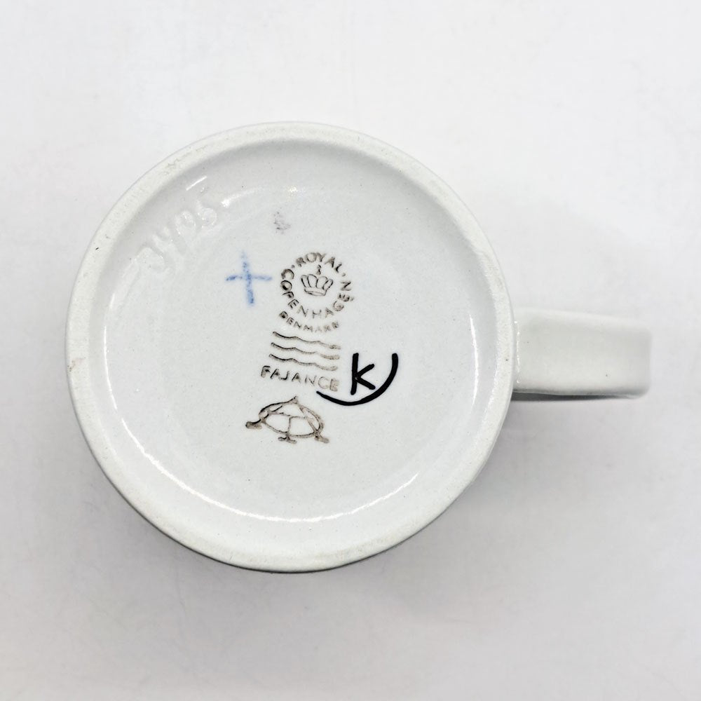 ロイヤルコペンハーゲン ROYAL COPENHAGEN イヤーマグ year mug アニュアルマグ Sサイズ 1980年 北欧ビンテージ デンマーク ●