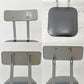 リオン LYON ファクトリー チェア FACTORY CHAIR カウンターチェア グレー バックレスト クッション PVCレザー 座面高69cm パシフィックファニチャーサービス P.F.S取り扱い E ●