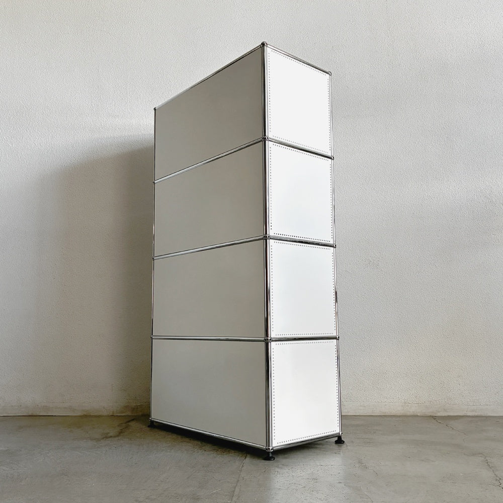 ユーエスエムハラー USMハラー USM Haller 1列×4段 シェルフ エクステンションシェルフ×1 W77.3×D37.3×H144cm 参考価格￥255,972の品 〓