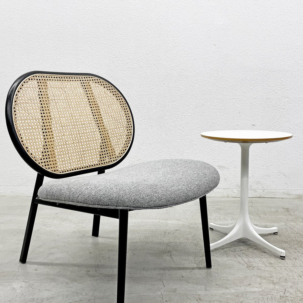 ザイファー Zuiver スパイク SPIKE ラウンジチェア LOUNGE CHAIR  ラタン×ファブリック オランダ 〓