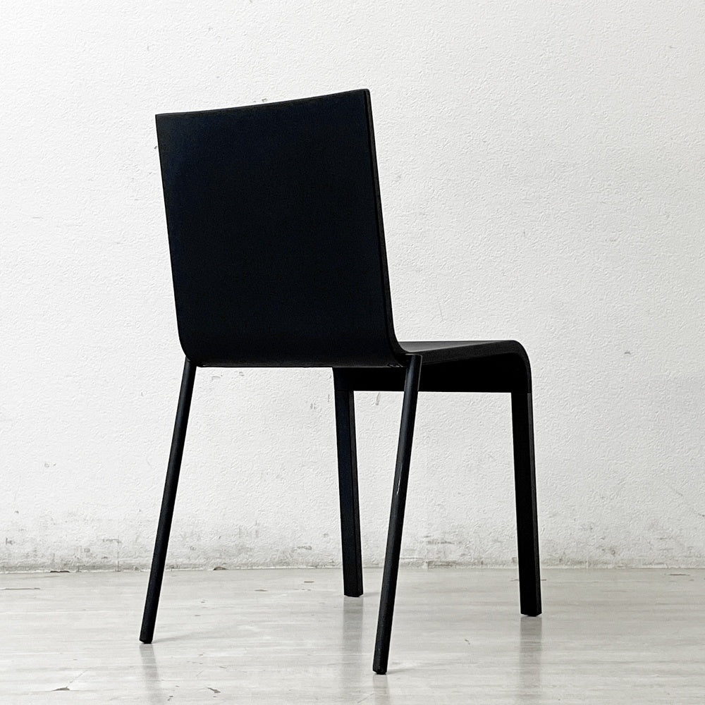 ヴィトラ vitra. ゼロスリー .03 ダイニングチェア スタッキングチェア マールテン・ヴァン・セーヴェレン Maarten Van Severen ベーシックダークカラー × ブラックベース D ●