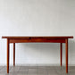 北欧ビンテージ vintage チーク材 エクステンションダイニングテーブル W140-195-250cm 伸長式 HIKE購入品 ◇