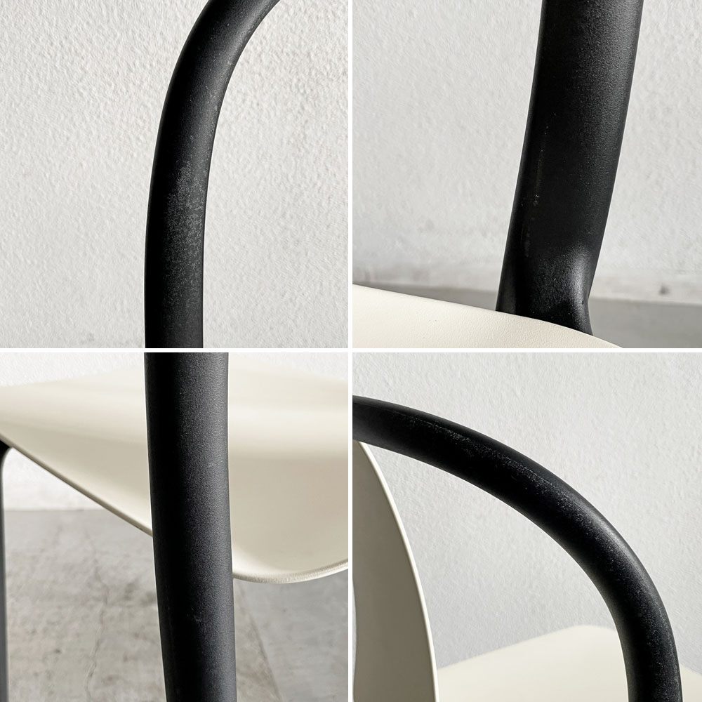 ヴィトラ Vitra ベルヴィルチェア Belleville Chair ダイニングチェア スタッキングチェア クリーム ロナン & エルワン・ブルレック B 〓