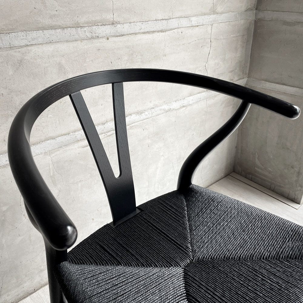 カールハンセン＆サン Carl Hansen & Son CH24 Yチェア ブラックラッカー × ブラックペーパーコード ハンス・J・ウェグナー オーク材 美品 ♪