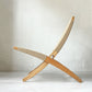 カールハンセン＆サン Carl Hansen & Son MG501 アウトドア キューバチェア Cuba Chair セサミ ラウンジチェア 折り畳み フォールディングチェア チーク材 フラットロープ モーテン・グットラー 北欧家具 デンマーク 美品 ★