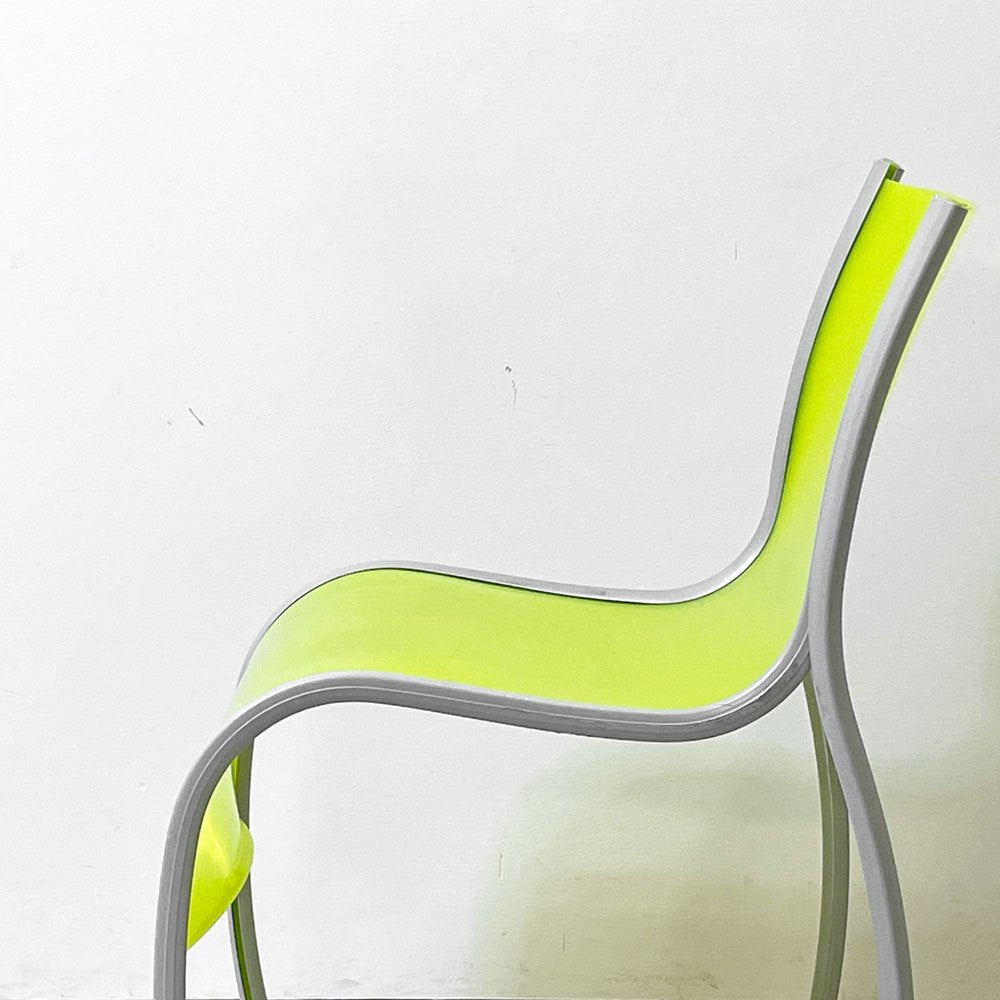 カルテル Kartell FPE chair スタッキングチェア ダイニングチェア アルミ ポリプロピレン グリーン ロンアラッド イタリアモダン 廃番 B ●