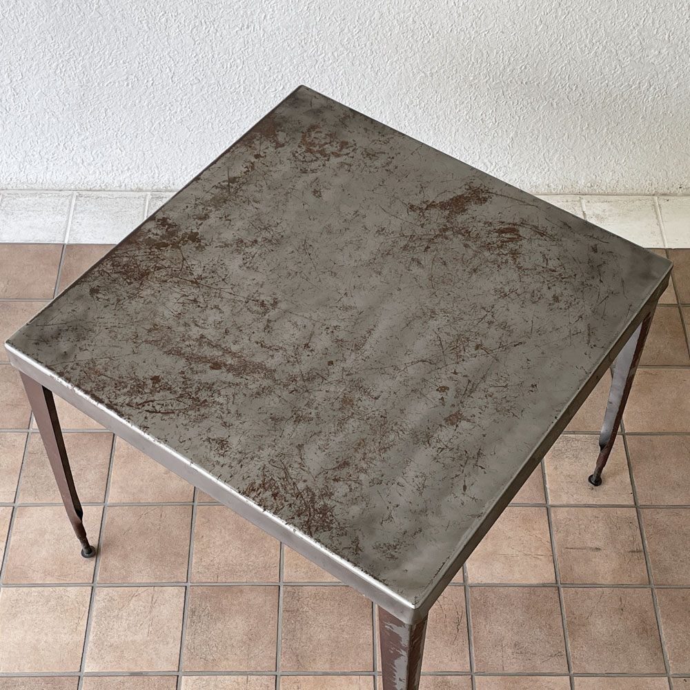 ダルトン DULTON スタンダード スクエアテーブル Standard Square Table ダイニングテーブル スチール ロウ インダストリアルテイスト 廃番 ◇