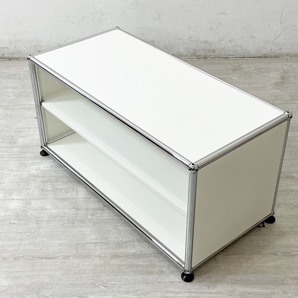 USMハラー USM Haller モジュラーファニチャー ハラーシステム AVボード ローボード ディバイダーシェルフ ピュアホワイト スイス ●