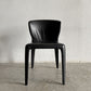 カッシーナ Cassina オラ 369 HOLA アームレスチェア ダイニングチェア 本革 ブラックレザー ハンス・ウェッツスタイン イタリア 定価￥418,000- 〓