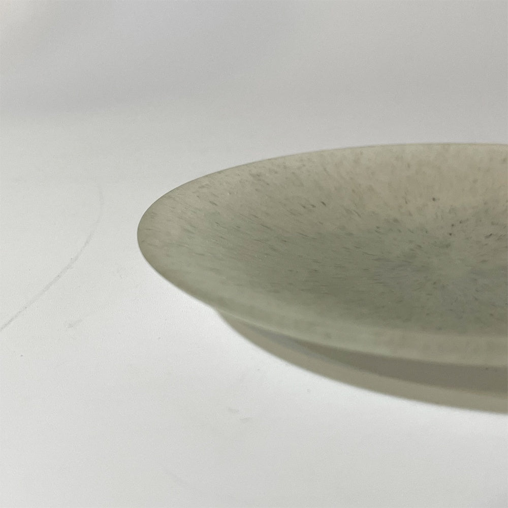 波多野裕子 パート・ド・ヴェール 小皿 10cm 現代作家 ★