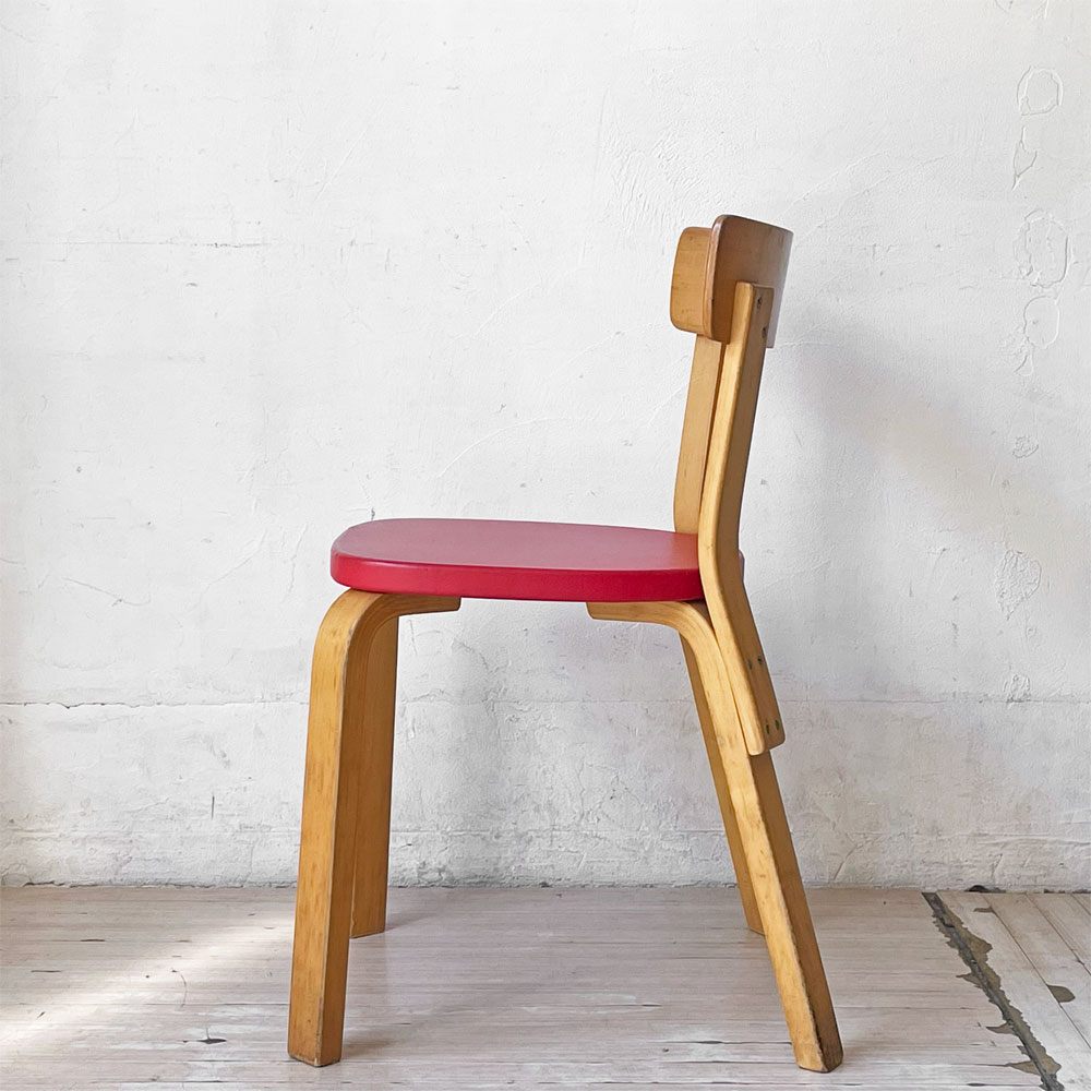 アルテック artek チェア 69 Chair 69 ダイニングチェア PVCレザー ビンテージ アルヴァ・アアルト 北欧家具 フィンランド ★