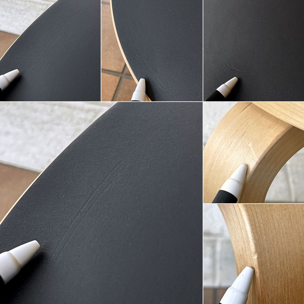 アルテック artek スツール Stool E60 4本脚 リノリウム チャコール 15 スコープ別注カラー 北欧家具 フィンランド ◇