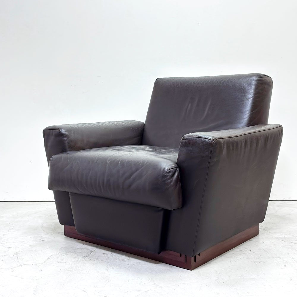 Cassina カッシーナ 622 IMPERIAL TOKYO インペリアルトーキョー 1人掛けソファ 1PSOFA 本革 帝国ホテル フランク・ロイド・ライト 廃番 ●