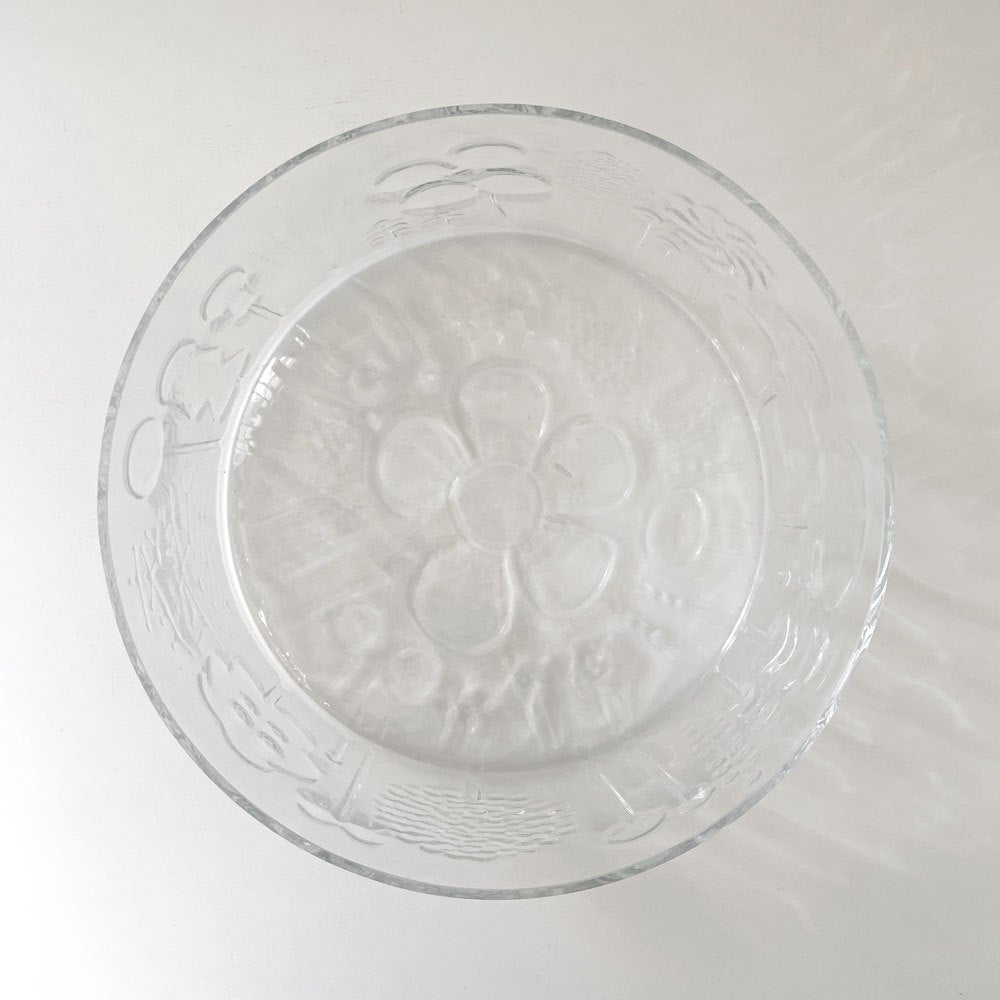 イッタラ iittala フローラ Flora ボウル クリア 25cm 特大 ヌータヤルヴィ スコープ別注 オイバ・トイッカ フィンランド 北欧雑貨 廃番 ◎