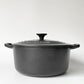 ルクルーゼ LE CREUSET ココットロンド 両手鍋 22cm ブラック 両手鍋 鋳物 ★