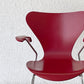 フリッツハンセン Fritz Hansen 3207 セブンチェア アームチェア ラッカー ダークレッド アルネ ヤコブセン 北欧家具 ◇