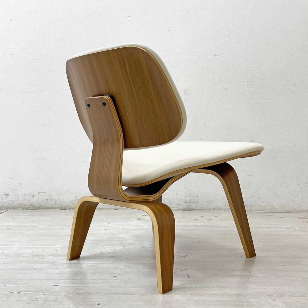 ハーマンミラー Herman Miller プライウッドラウンジチェア LCW ウッドレッグ ウォールナット アプホルスター C&R イームズ ミッドセンチュリー ●