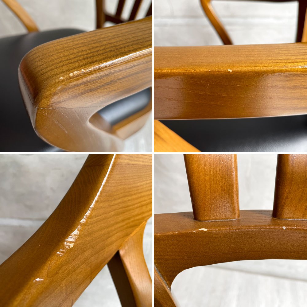 アクメファニチャー ACME Furniture ショーウォーカー SHAW-WALKER デスクチェア アームチェア タモ材 PVCレザー キャスター 昇降 リクライニング 参考定価￥79,200-♪