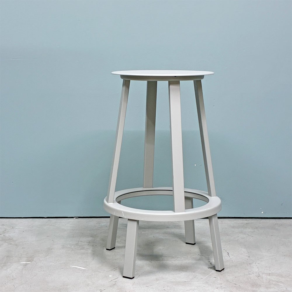 ヘイ HAY リボルバー バースツール ロー REVOLVER BAR STOOL LOW H65cm スカイグレー 回転式座面 レオン・ランズメイヤー デンマーク B ◎