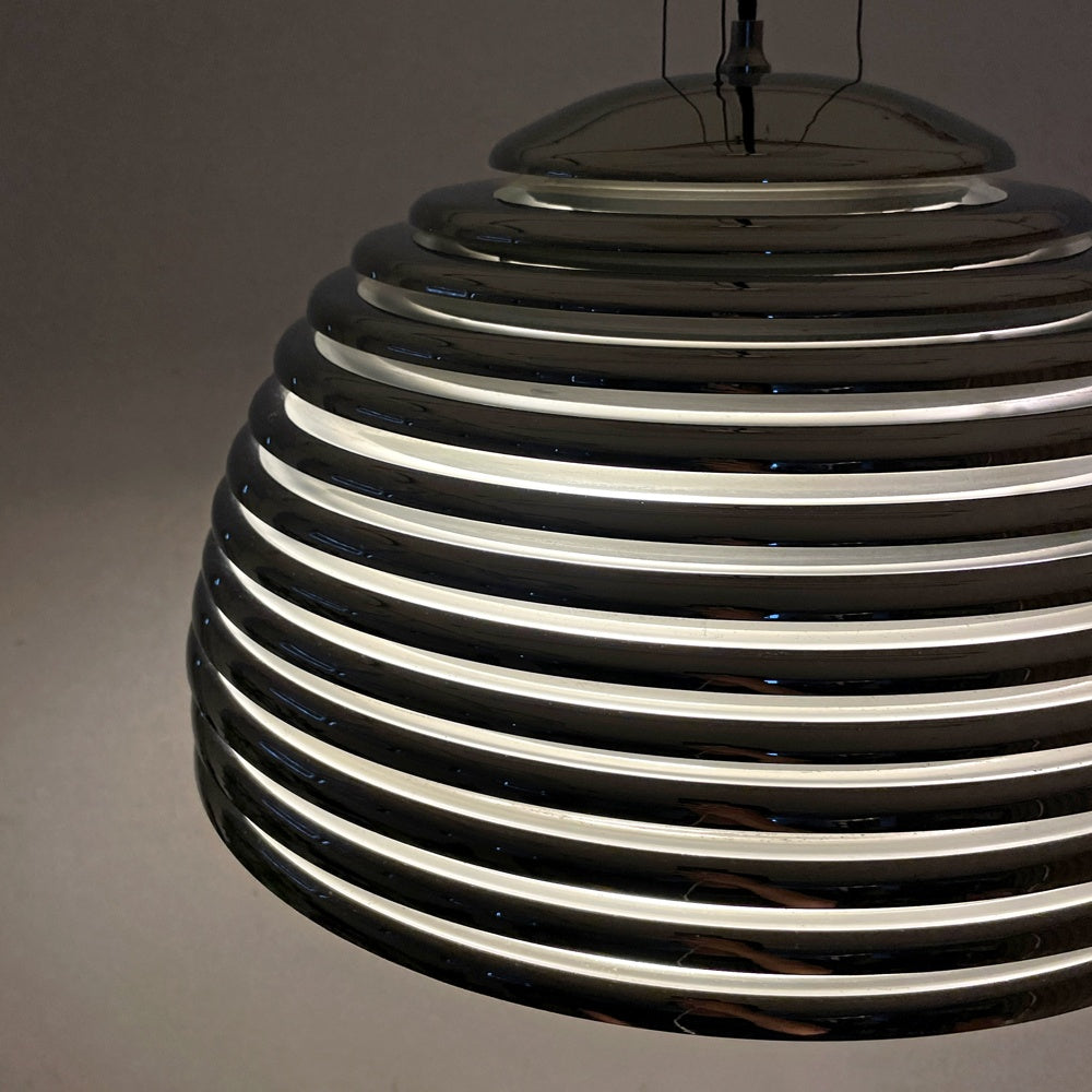 ヤマギワ yamagiwa サツールノ SATURNO ペンダントライト Φ50cm 4灯 70s 本澤和雄 モダン スペースエイジ  要電気工事 ●