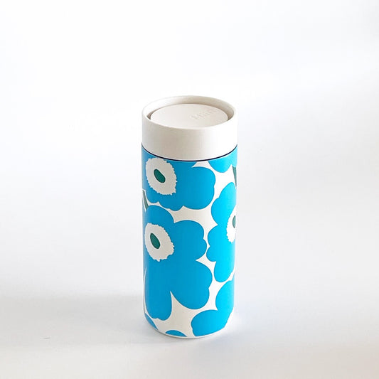 マリメッコ marimekko ウニッコ UNIKKO タンブラー 350ml ブルー ブルーボトルコーヒー コラボ 60周年記念 限定品 箱付き 北欧 ■