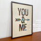 ア・トゥー・パイプ・プロブレム・レタープレス A TWO PIPE PROBLEM LETTERPRESS ポスター YOU & ME Lサイズ 額装品 ◎
