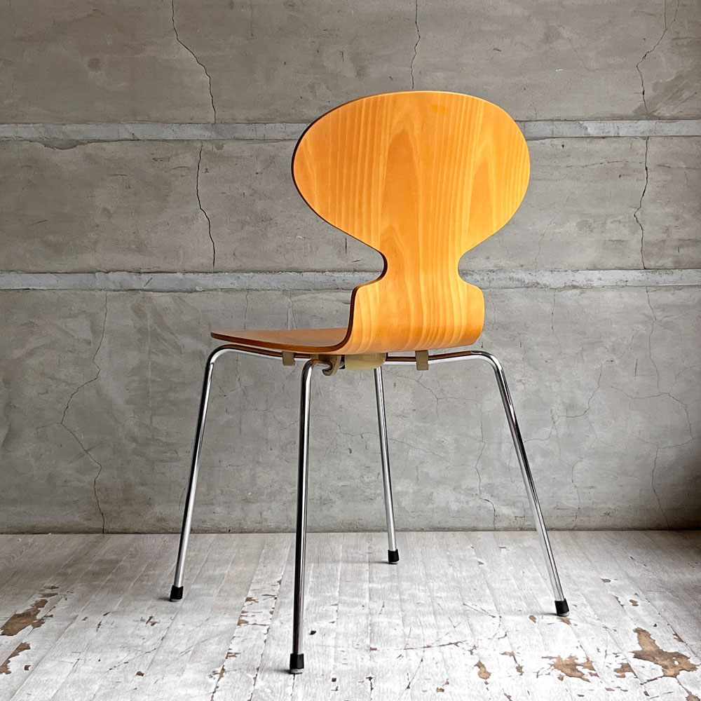 フリッツハンセン Fritz Hansen 3101 アリンコチェア アントチェア 4本脚 ナチュラルビーチ ラッカー仕上げ フェルトグライズ アルネ・ヤコブセン D ♪