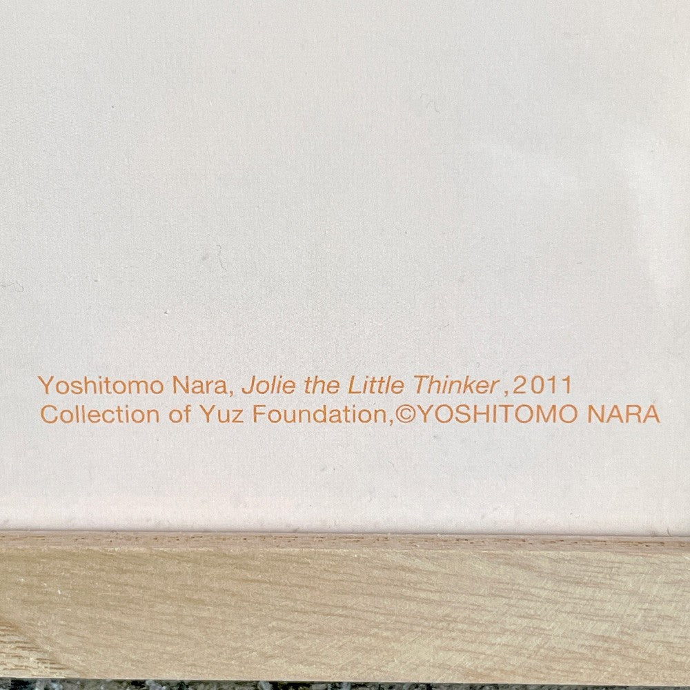 奈良美智 jolie the Little Thinker 台湾限定ポスター yuz museum 額装付き 現代作家 ■