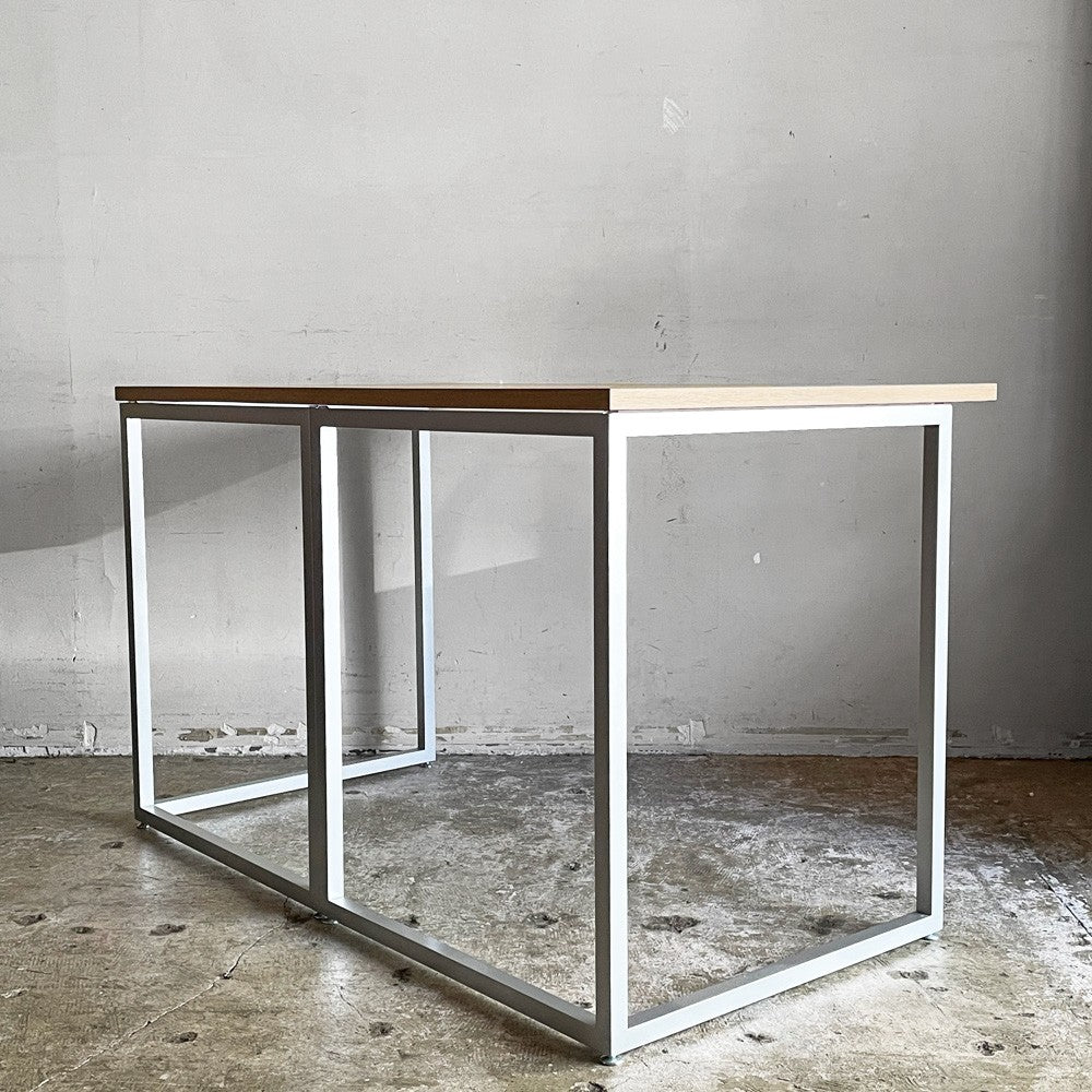 ビスレー BISLEY デスクプラン DESK PLAN Lフット ワーキングテーブル デスク オーク メラミン天板 スチール脚 W120cm イギリス ■