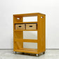 キシル XYL オープンワゴン ハイ ストレージBOX付き キャスター付き 国産ひのき無垢材 W50xD29xH70cm ●