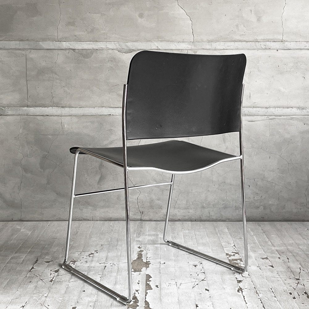 ハウ HOWE 40/4 サイドチェア SIDE CHAIR スタッキングチェア ミーティングチェア デビッド・ローランド David Rowland モダンデザイン A ♪