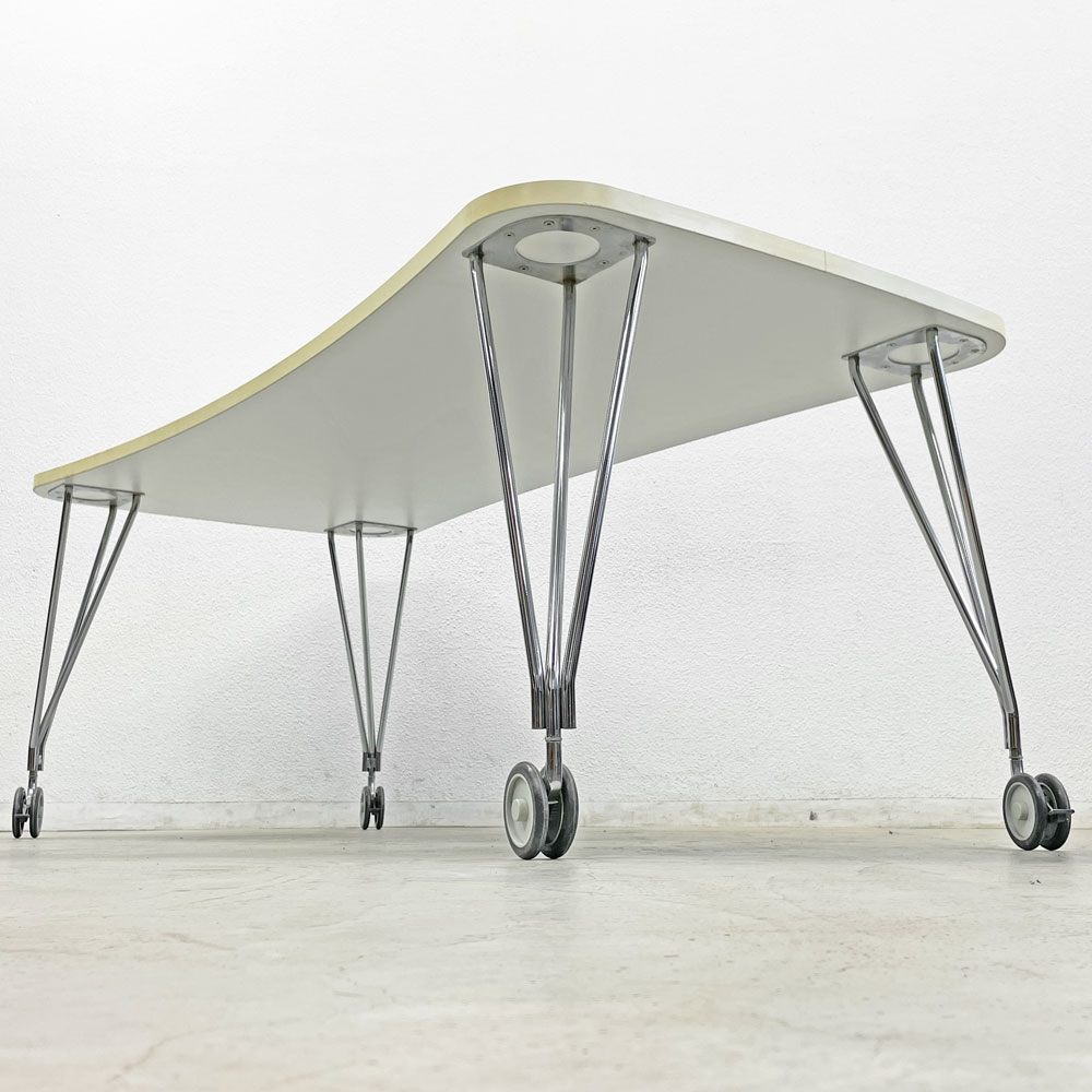 カルテル Kartell マックステーブル MAX TABLE ホワイト ミーティングテーブル キャスター付 フェルーチョ・ラヴィアーニ Ferruccio Laviani イタリア〓