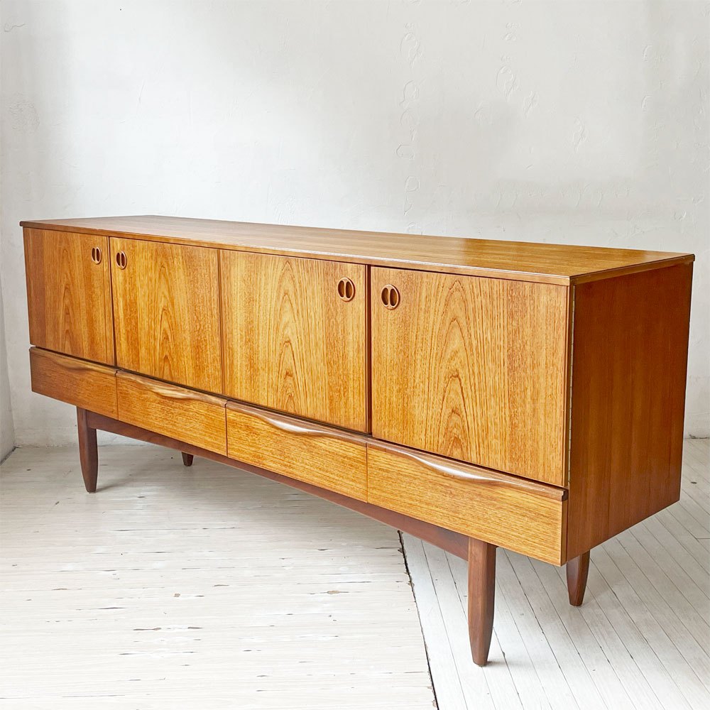 ポートウッドファニチャー Portwood furniture チーク材 サイドボード キャビネット W183cm 英国 UKビンテージ ★