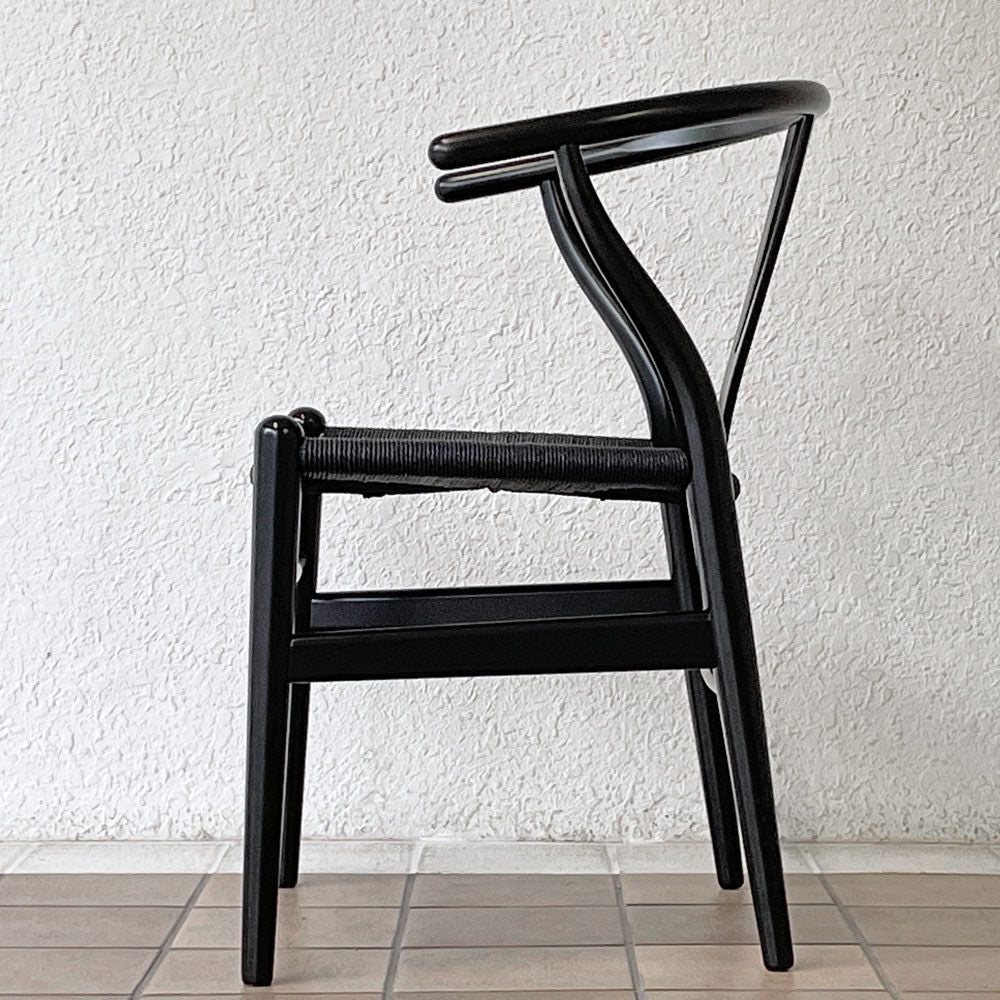 カールハンセン＆サン Carl Hansen & Son CH24 Yチェア ブラックラッカー × ブラックペーパーコード ハンス・J・ウェグナー ビーチ材 北欧家具 B ◇