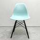 ハーマンミラー HermanMiller サイドシェルチェア ドゥエルレッグ DSW アクアスカイ × エボニー ポリプロピレン製 イームズ A ●