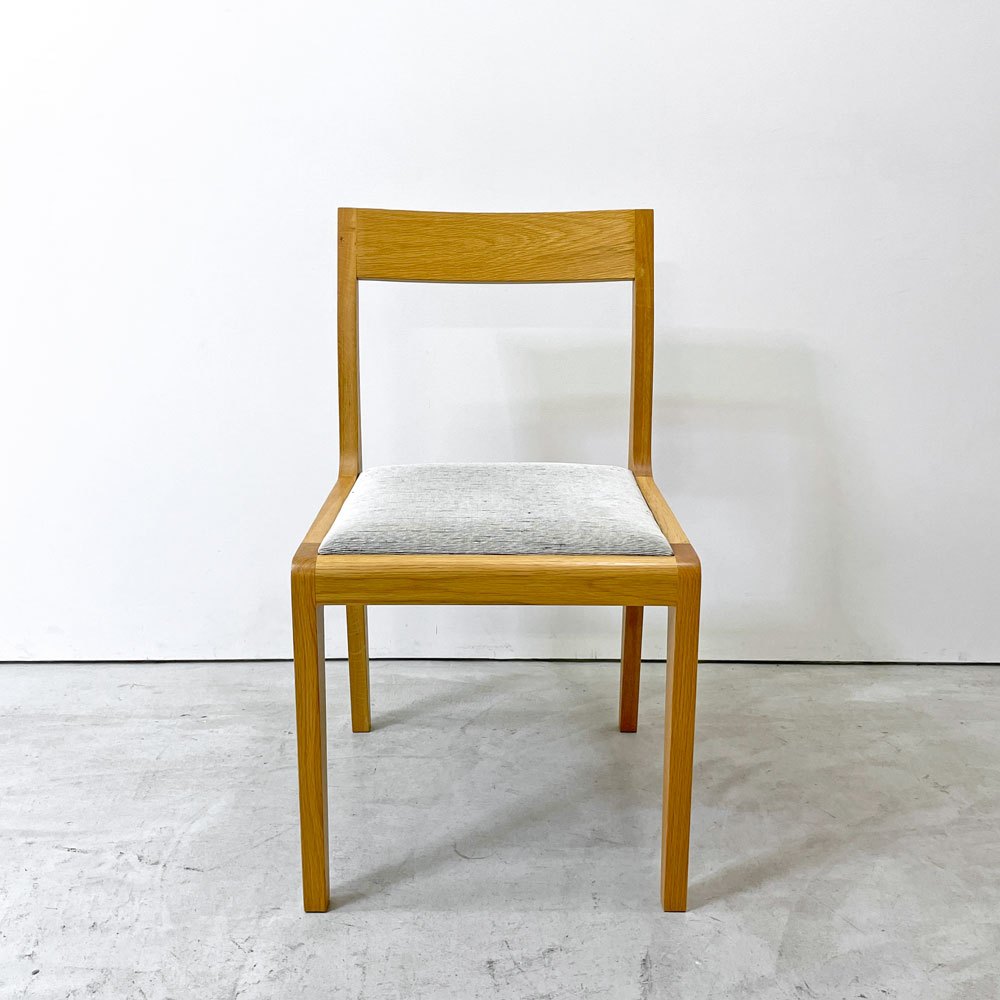 メーカーズ MAKER'S ダニッシュ Danish ダイニングチェア オーク材 モントレー ファブリック シルバーグレー 北欧スタイル B ●