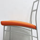 カリガリス Calligaris ダイニングチェア ファブリック スチール オレンジ系 シルバー イタリア モダンスタイル A ●