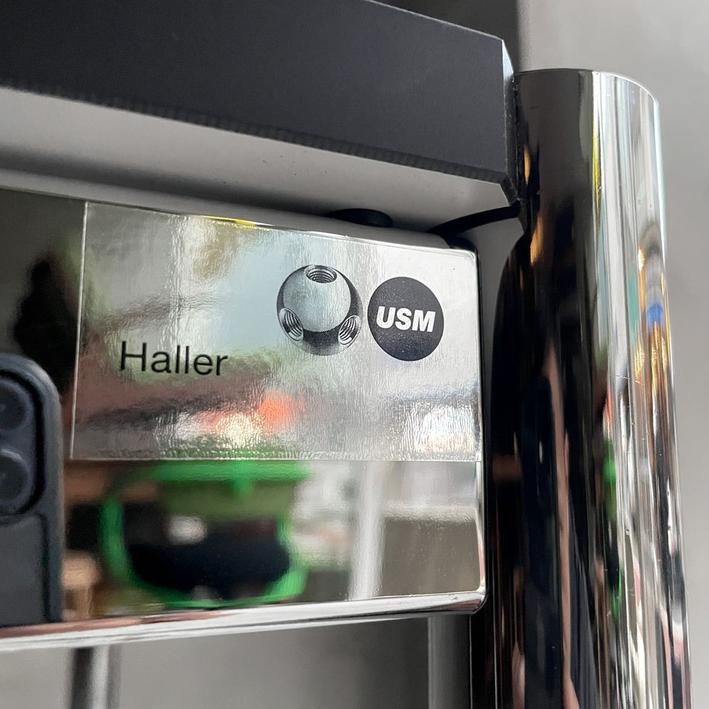 USMハラー USM Haller モジュラーファニチャー ハラーテーブル ワークデスク ダイニングテーブル パールグレーラミネート (ホワイト) キャスター モダン スイス ♪