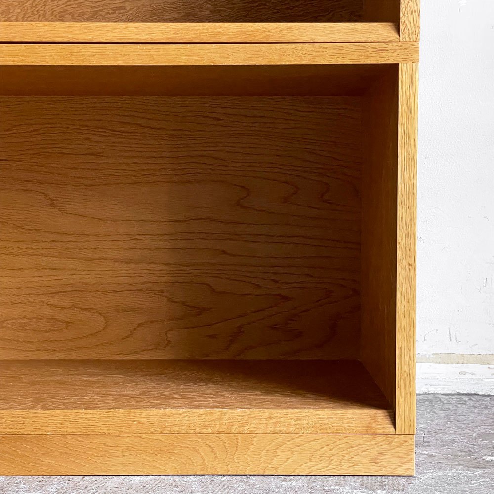 パシフィックファニチャーサービス P.F.S スタッキング ブックケース STACKING BOOK CASE Lサイズ 2段 + TOP&BASE オーク材 ■