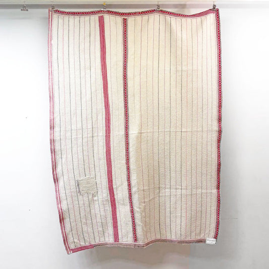 ビンテージキルト vintage 古布 インドキルト 175×130cm ハンドメイド LIGHT YEARS取扱 ●