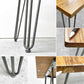 ガルト GART 1290 TABLE ダイニングテーブル カフェテーブル エルム古材×アイアン 幅80cm インダストリアルデザイン 工業系 ●