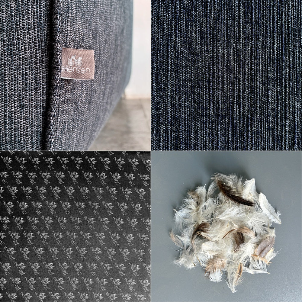 アイラーセン eilersen ストリームライン STREAMLINE ミニソファ MINI SOFA 2.5～3シーター W190cm イェンス・ユール・アイラーセン Jens Juul Eilersen Dランク生地 ネイビー系色 参考価格￥411,400- 〓