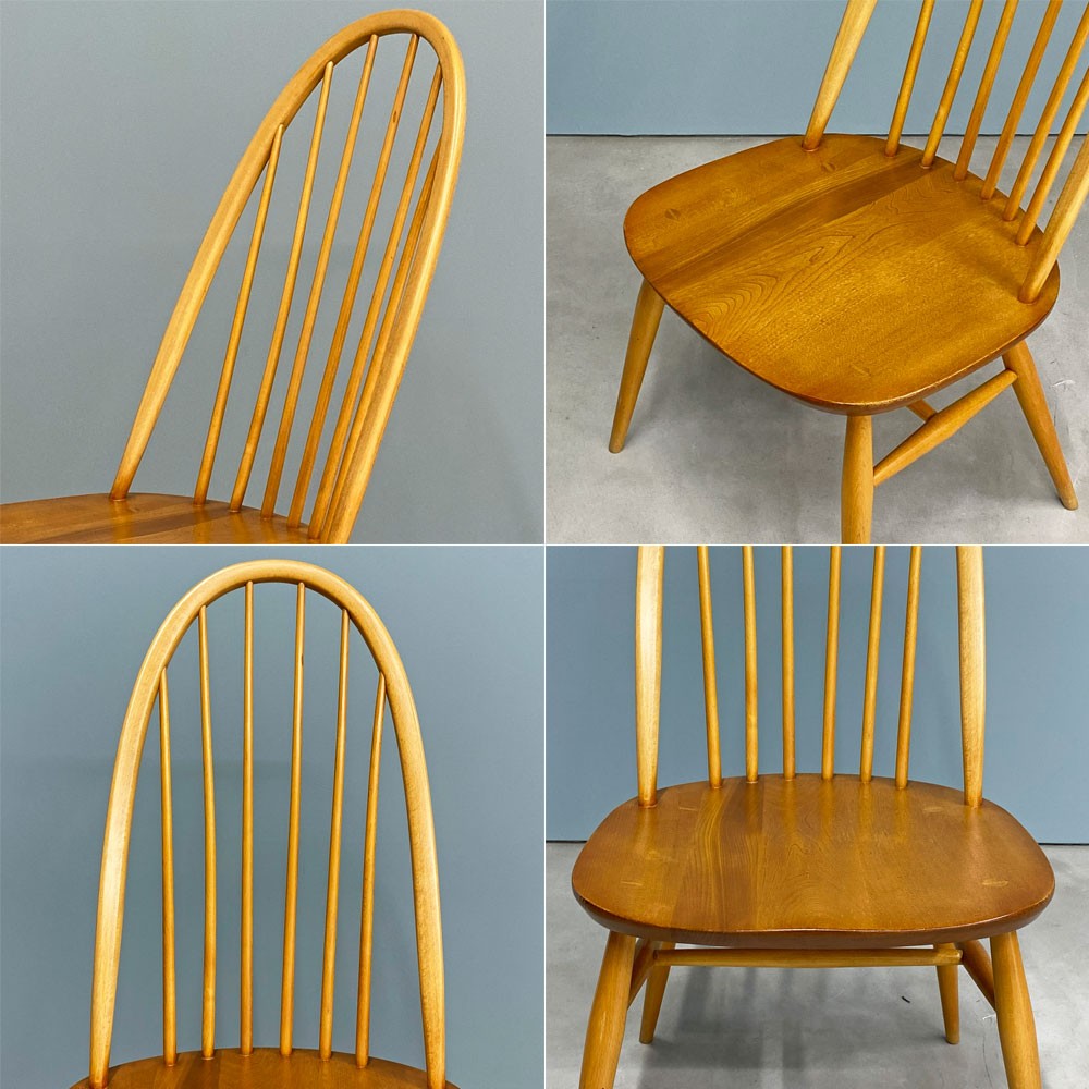 アーコール Ercol クエーカー チェア ラージ ダイニングチェア エルム×ビーチ材 英国 ビンテージ ◎