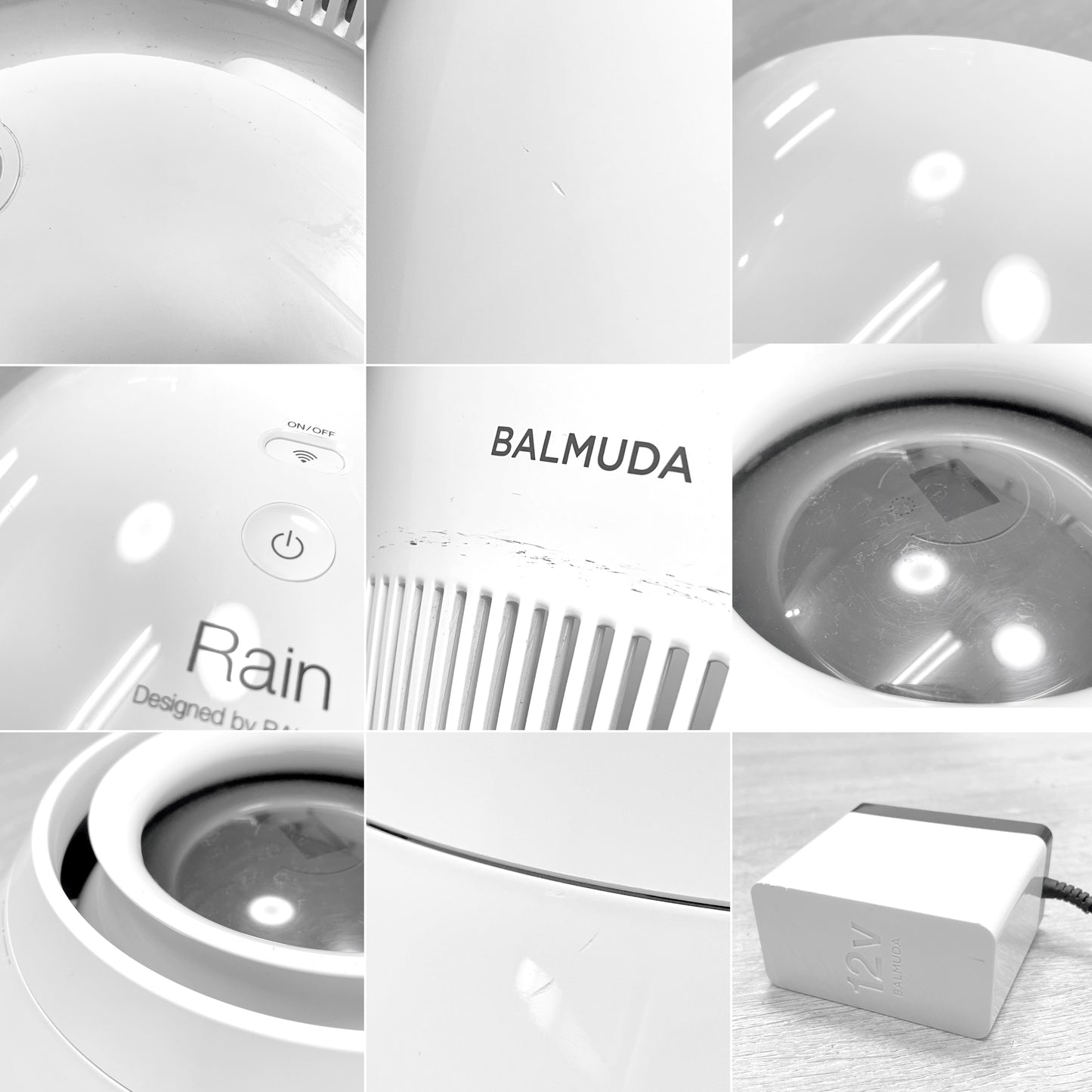 バルミューダ BALMUDA レイン Rain 気化式 加湿器 ERN-1100UA wifi 2017年製 ●
