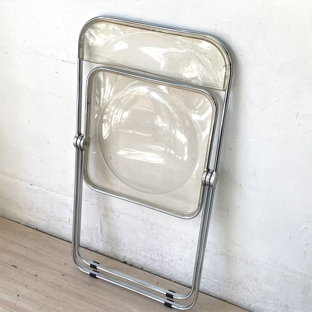 アノニマカステッリ ANONIMA CASTELLI プリアチェア PLIA チェア Chrome/Clear ジャンカルロ・ピレッティ イタリア ミニマル フォールディングチェア ★