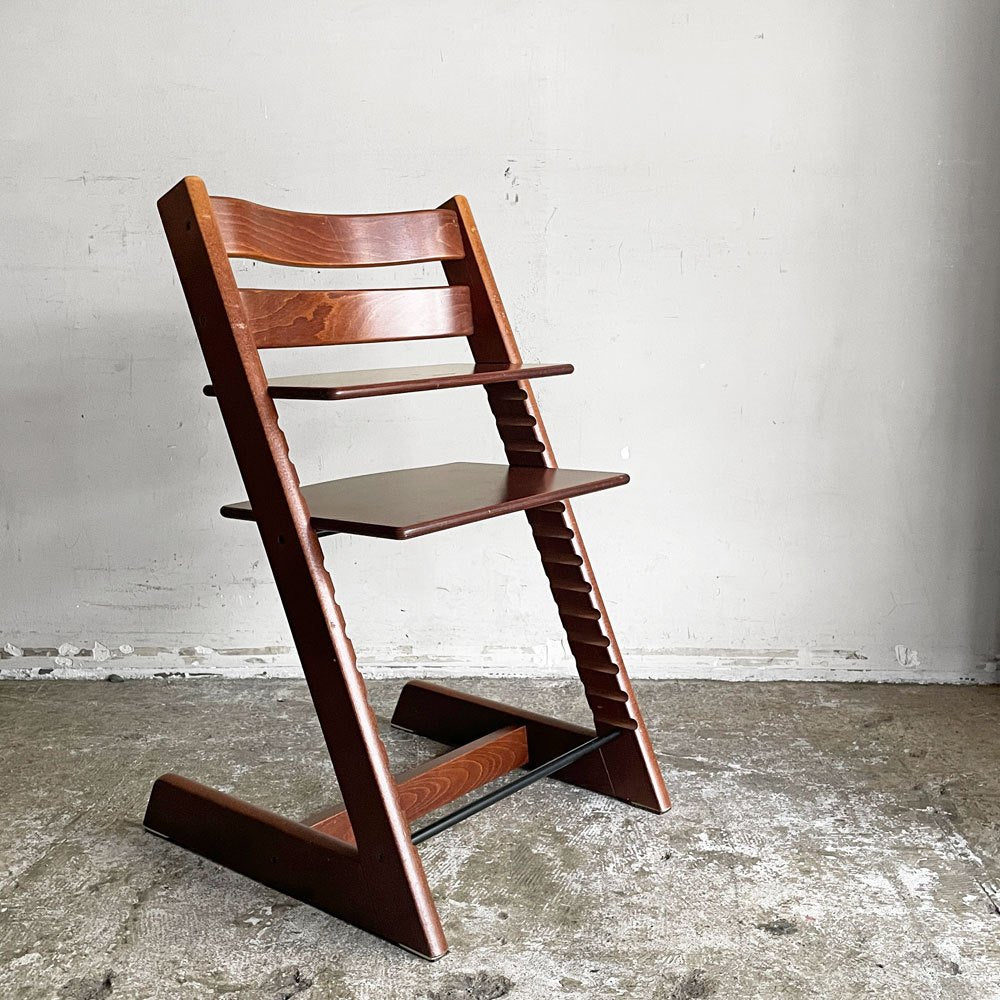 ストッケ STOKKE トリップトラップ TRIPP TRAPP ベビーチェア キッズチェア S/N3～ ブラウン ノルウェー 北欧家具 A ■