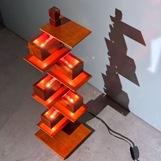 フランク・ロイド・ライト FRANK LLOYD WRIGHT タリアセン3 TALIESIN3 テーブルランプ チェリー ヤマギワ取扱い YAMAGIWA 定価￥160,600- ◎