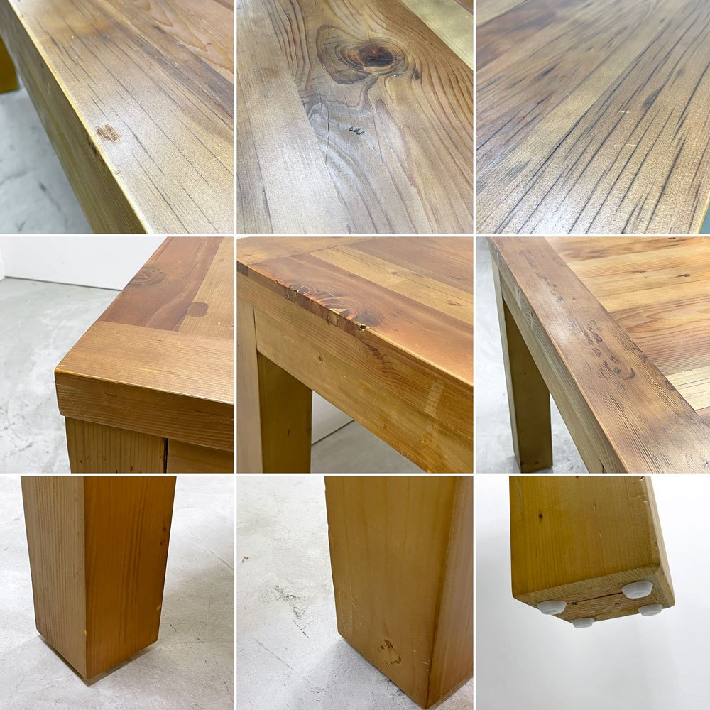クラッシュゲート CRASH GATE ノットアンティークス Knot antiques デコ DECO ダイニングテーブル パイン古材 w160cm 関家具 ●