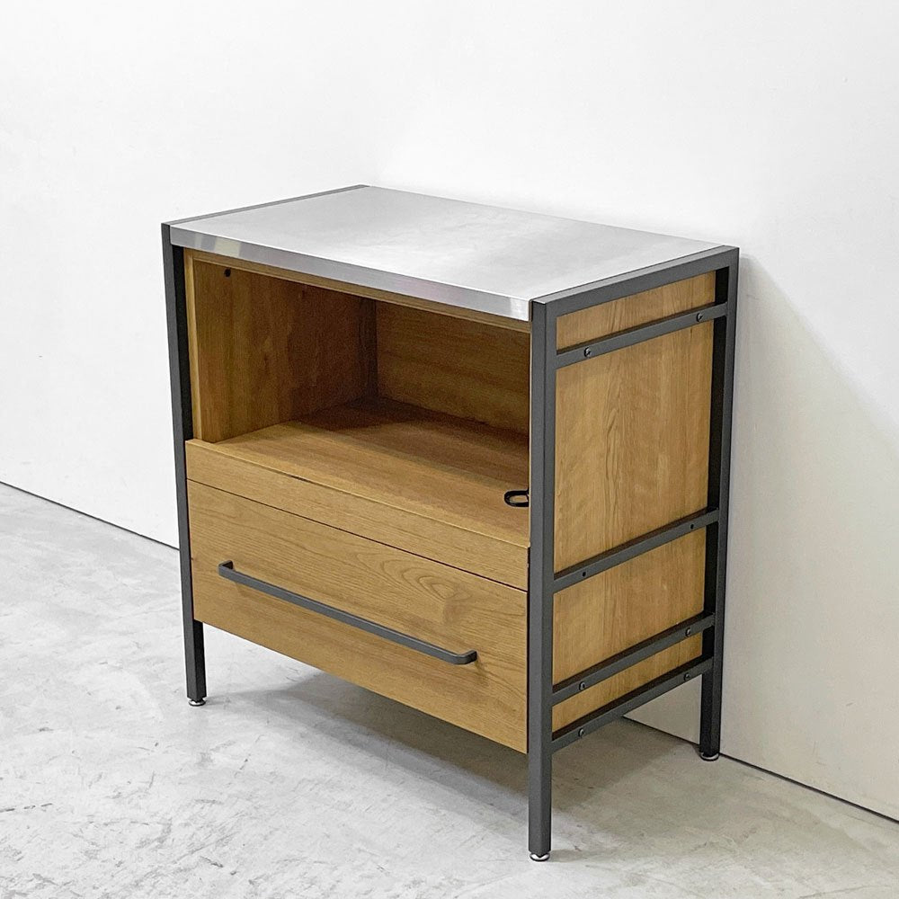 クラッシュゲート CRASH GATE イージーライフ Easy Life アトランダム ATRANDOM ユニットシェルフ 下台 オープンキャビネット 1ドロワー スライドボード  関家具 展示品 ●