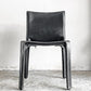カッシーナ Cassina キャブチェア 412 CAB CHAIR アームレス 本革 ブラック マリオ・ベリーニ MoMA イタリアンモダン B ■
